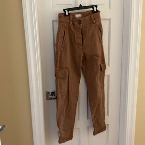 Aritzia Wilfred Camel Cargo Pants